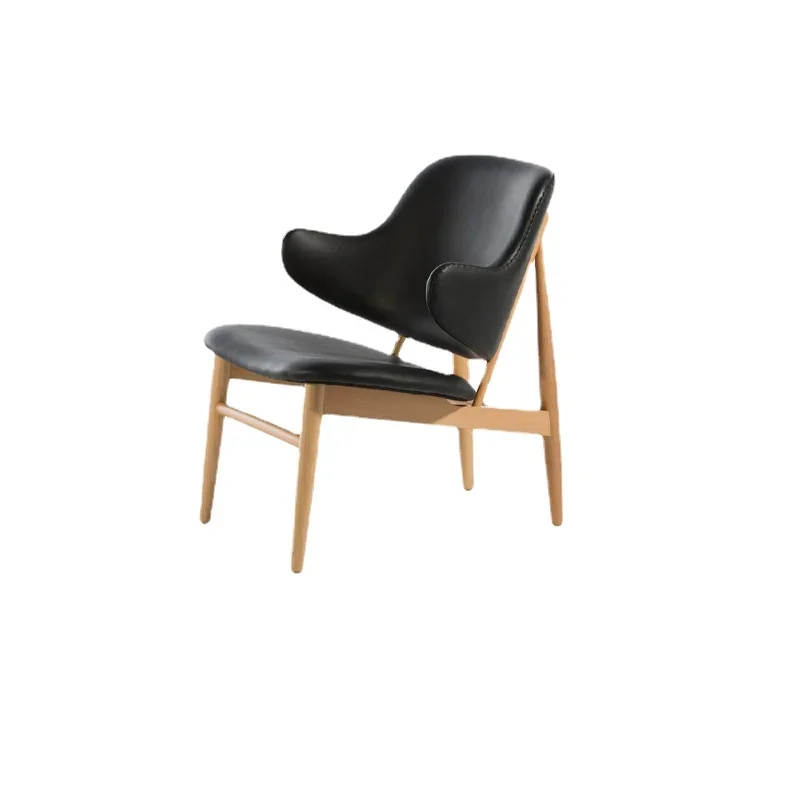 

YY Modern Style Glassen Chair Solid Wood Chair Leisure Negotiation Office Chair