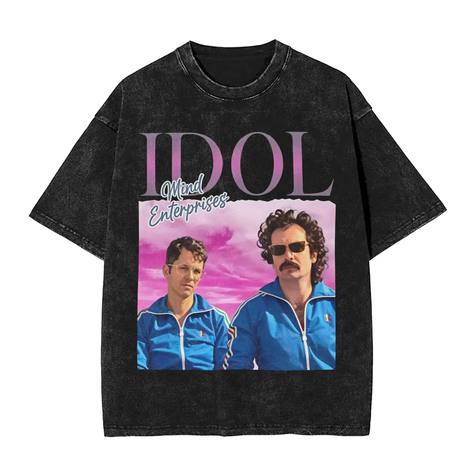Idol Mind Enterprises T-Shirt Men  Vintage Cotton Tees Crew Neck Short Sleeve T Shirt Unique Clothes