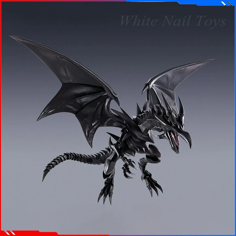 Bandai S.H.Monsterart Yu-Gi-Oh! Anime Figure Red-Eyes Black Dragon Action Figure 2024 New Room Decoration Birthday Gift