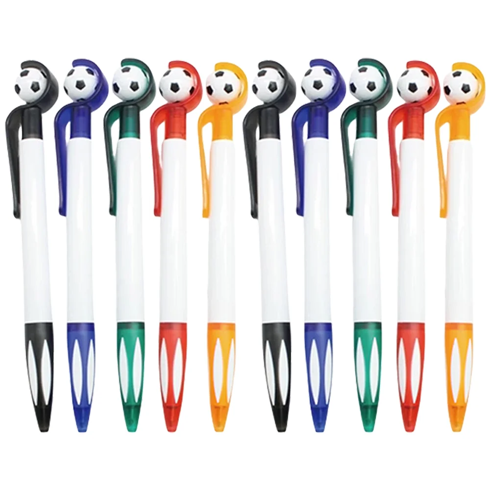 

20 Pcs Football Ballpoint Pen Retractable Students Stationery Handwriting Pens Sports Girl Scrapbooking