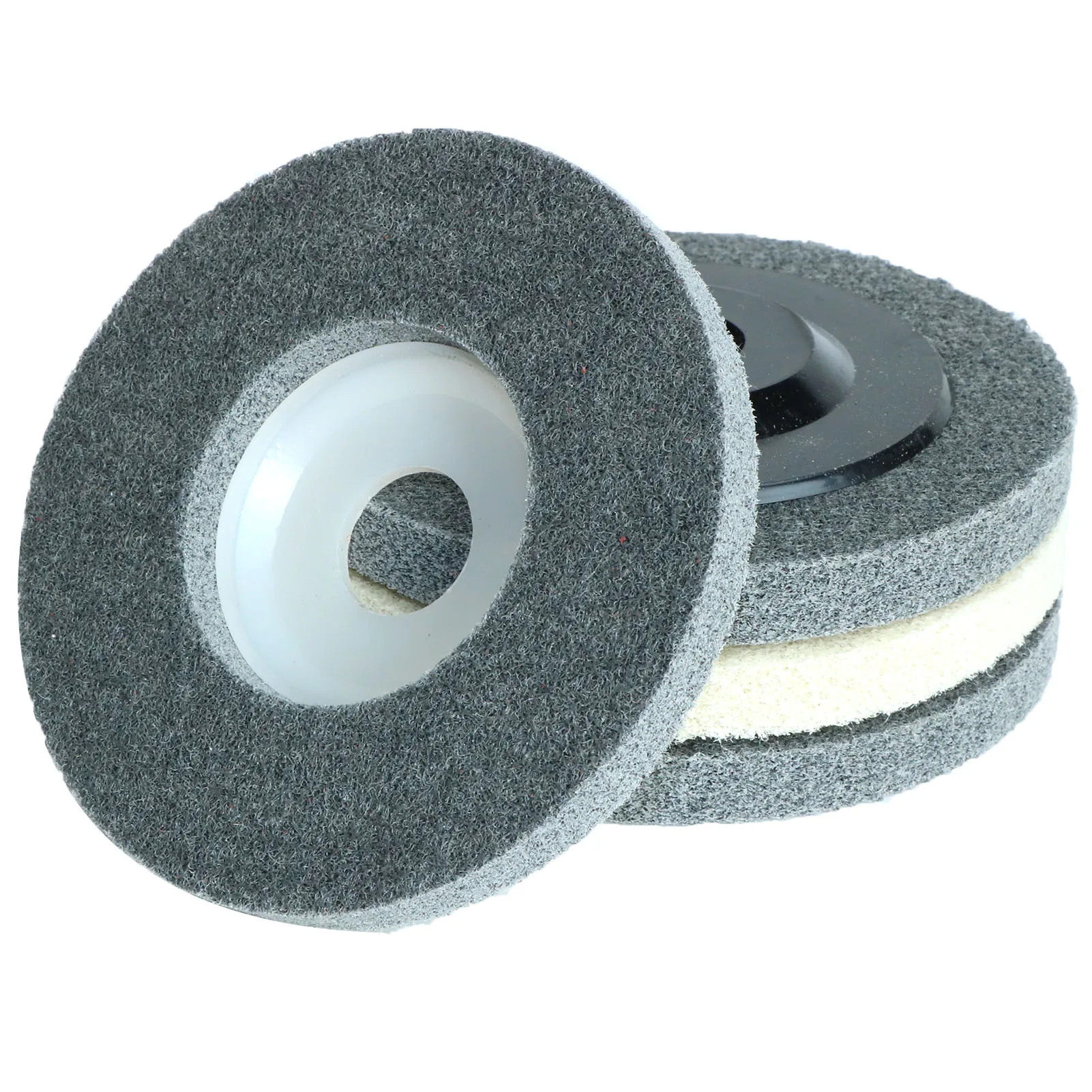 1pc 115/125mm Nylon Fiber Flap Polishing Wheel Disc For Angle Grinder For Wood Metal Buffing
