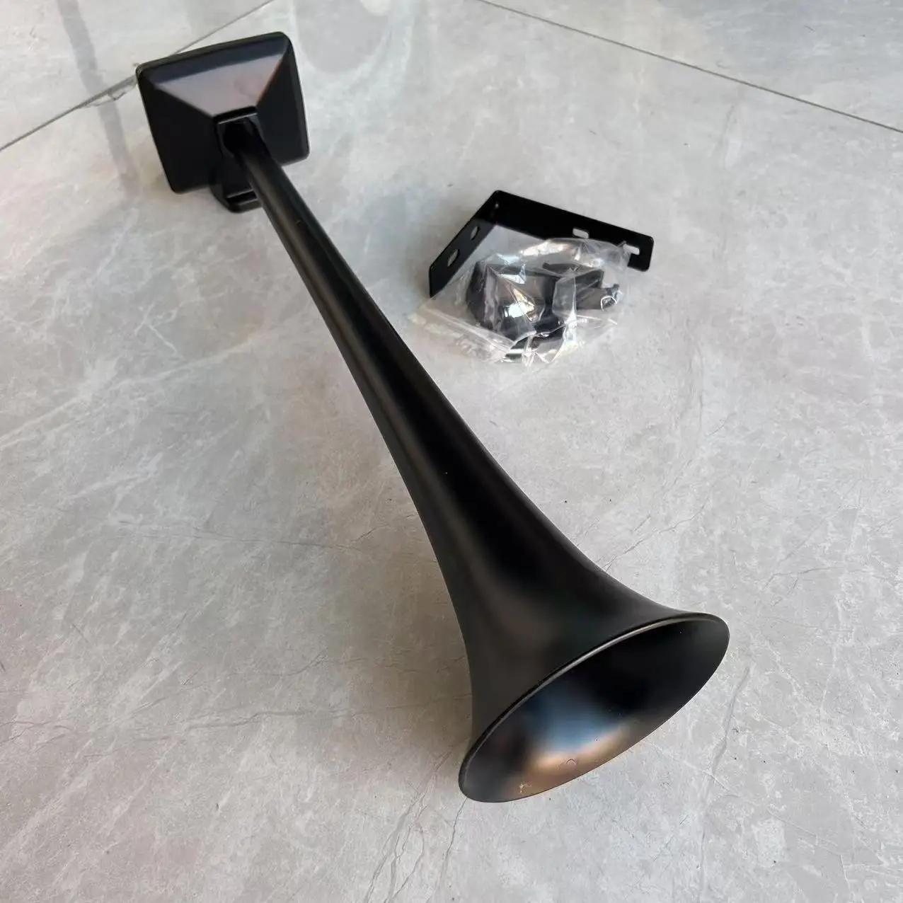 Acessórios de caminhão cromo de ar de tubo único com sirene de áudio de carro de tweeter de alta pressão de ar
