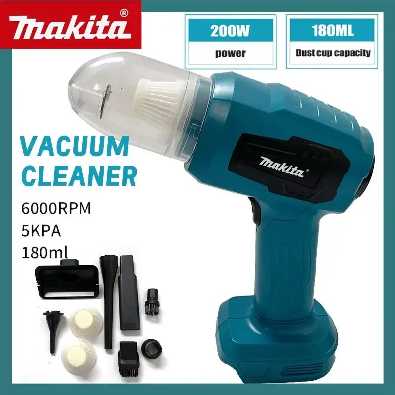 

Makita Mini Handheld Car Vacuum Cleaner 100ML Cordless Portable Vacuum Keyboard Car Cleaning Tools For Makita 18v Battery