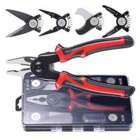 L1EE Changing Head Tool Pliers Set Multifunctional Tool 5-In-1 Replaceable Head Tool Set Electrician Special Hand Tool