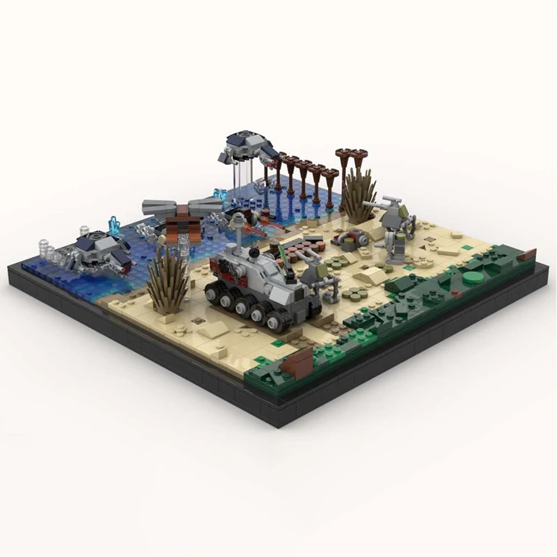 

1654pcs MOC Micro Star Kashyyyk Battle Model Building Blocks Construction Toy Christmas Gifts DIY Creative Idea Education Brick