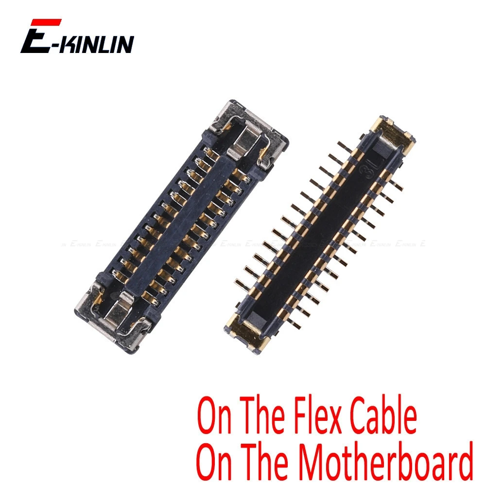 2pcs FPC Connector For iPhone 8 7 Plus Front Rear Back Camera Connector Port On Motherboard Mainboard Flex Cable