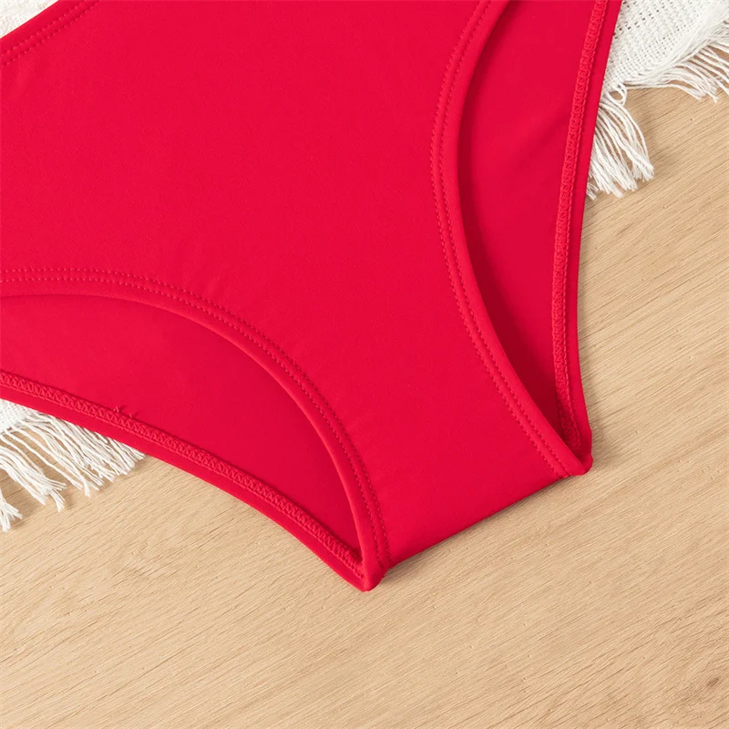 Bikini Girls Kids Swimsuits One Shoulder Ruffles Swimwear Solid Color Backless Bathing Suit 5 Bikini Girls Kids Swimsuits One Shoulder Ruffles Swimwear Solid Color Backless Bathing Suit 5