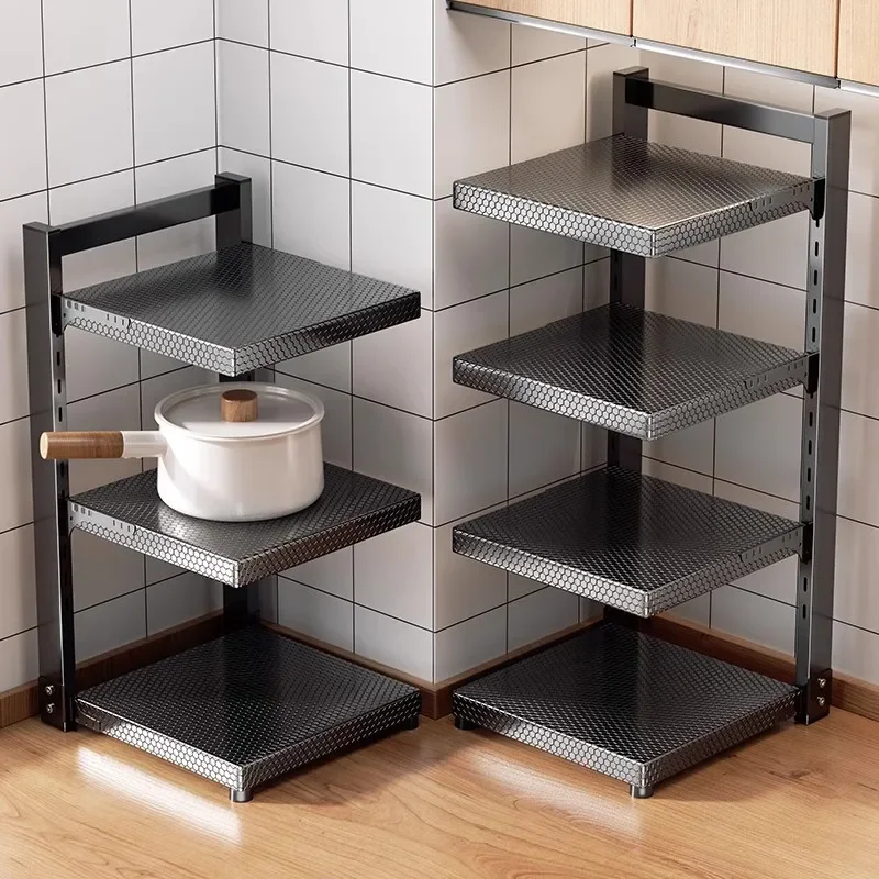 

Internet celebrity kitchen rack household multi-functional pot storage rack multi-layer cabinet under the sink stove layered pot