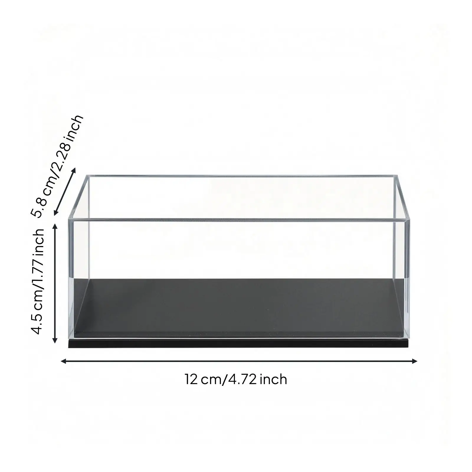 1 64 Scale Model Car Showcase Acrylic Display Box Dust Free Protective Case for Hobby Collection Desk Shelf Display