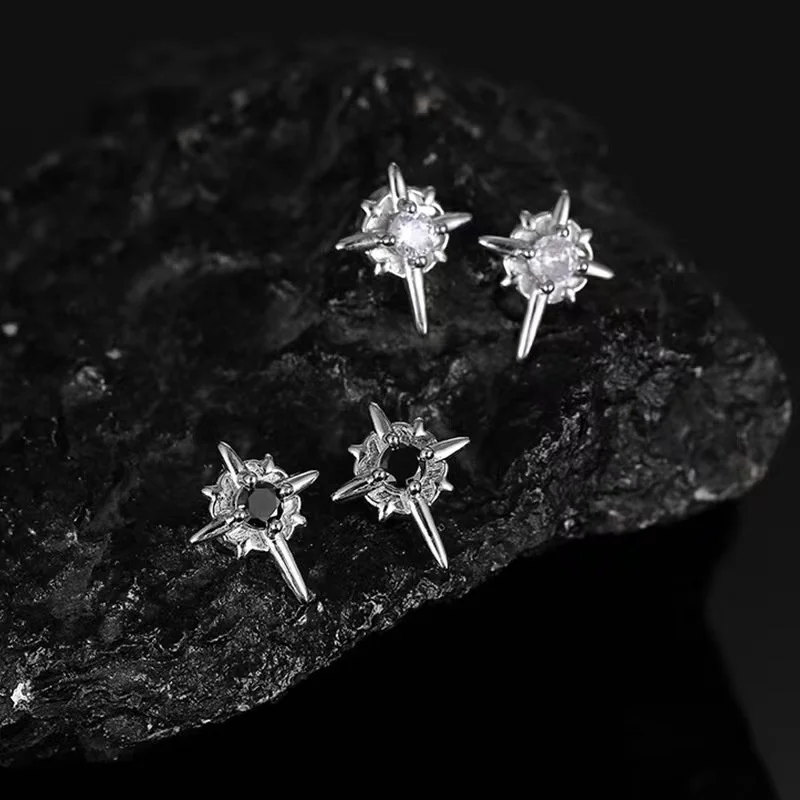 NEW 1 Pair North Star Magnetic Ear Clips Stud Earrings Non Piercing Strong Magnet Fake Piercing Women Men Jewelry Clip Earrings view 5