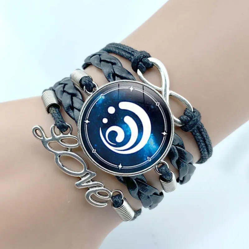 Genshin Impact Cosplay Armband Anime 7 Elemente Handstrickarmbänder Liebhaber Weihnachtsgeschenke – Detail 6