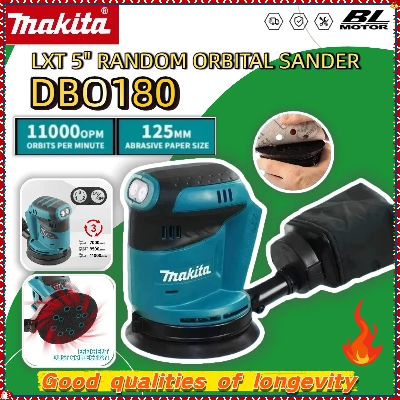 

Makita DBO180Z Brushless Rechargeable Disc Random Orbital Sander Cordless Woodworking Sanding Putty Polishing Bare Tool