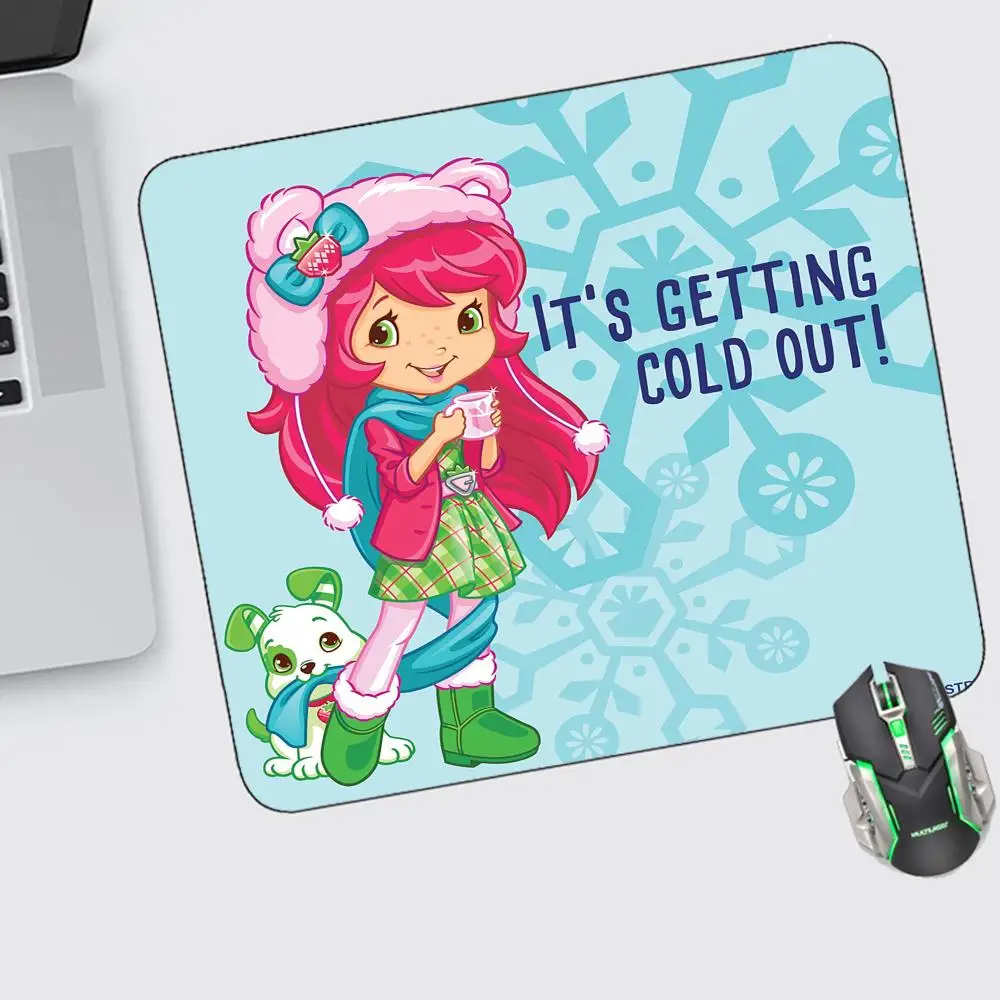

Strawberry Shortcake Mouse Pad Small Gaming Accessories Keyboard Computer Offices Desk Mat Pc Gamer Non-slip Rubber Mousepad