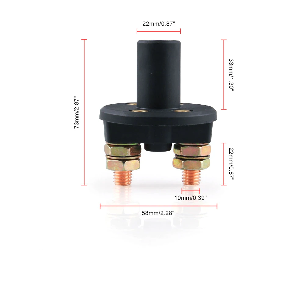Batterij Disconnect Switch, Isolator Cut Off Power Doden Master Batterij Schakelaar Voor Marine Auto Boot Rv Atv Voertuigen