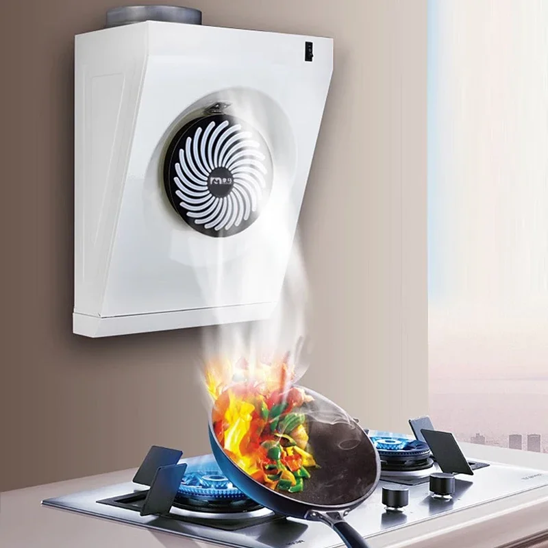 Wall-mounted Exhaust Fan Grease Pump Kitchen Small Side Suction High Suction Easy Installation Range Hood Hoods Kitchen