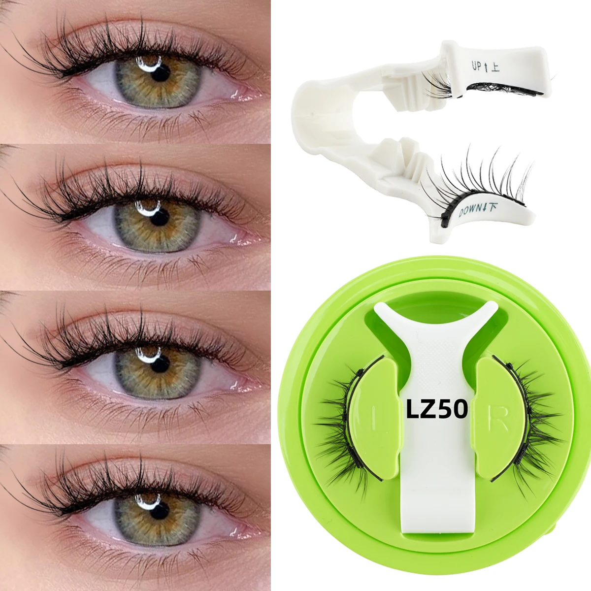 YSDO Ciglia magnetiche riutilizzabili Ciglia finte magnetiche morbide naturali 3D Nessuna colla necessaria Ciglia magnetiche facili da applicare per il trucco degli occhi