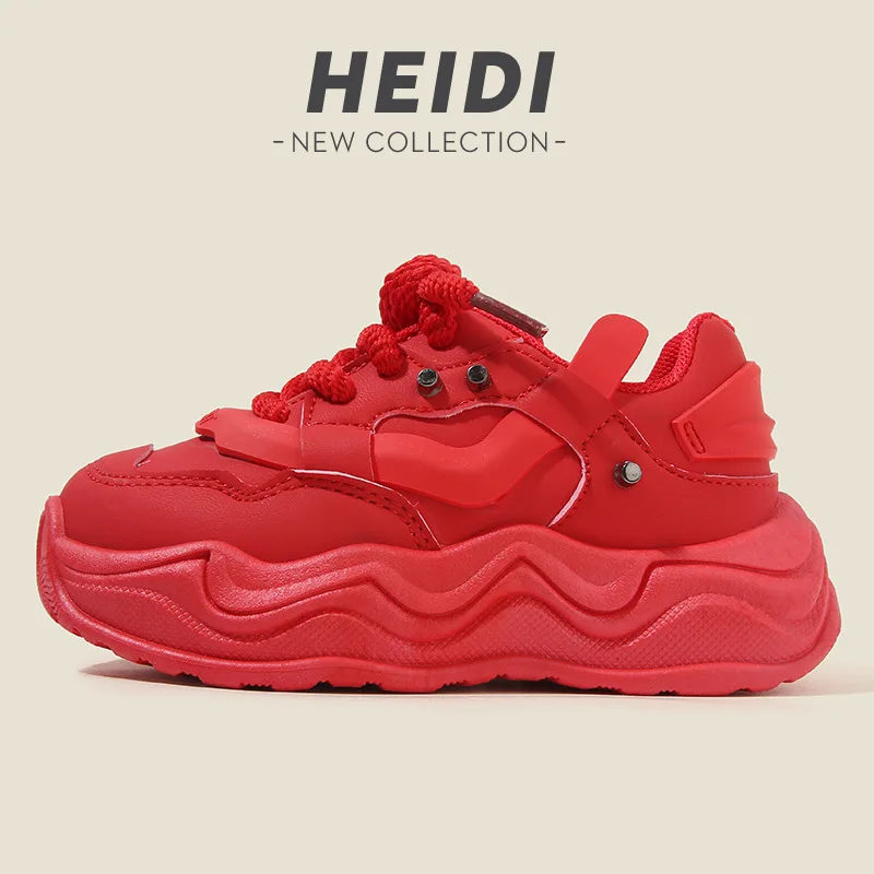 

Весенне-осенняя детская обувь для папы, модная детская белая обувь на мягкой подошве, повседневная обувь для мальчиков и девочек, однотонная нейтральная обувь на шнуровке спереди