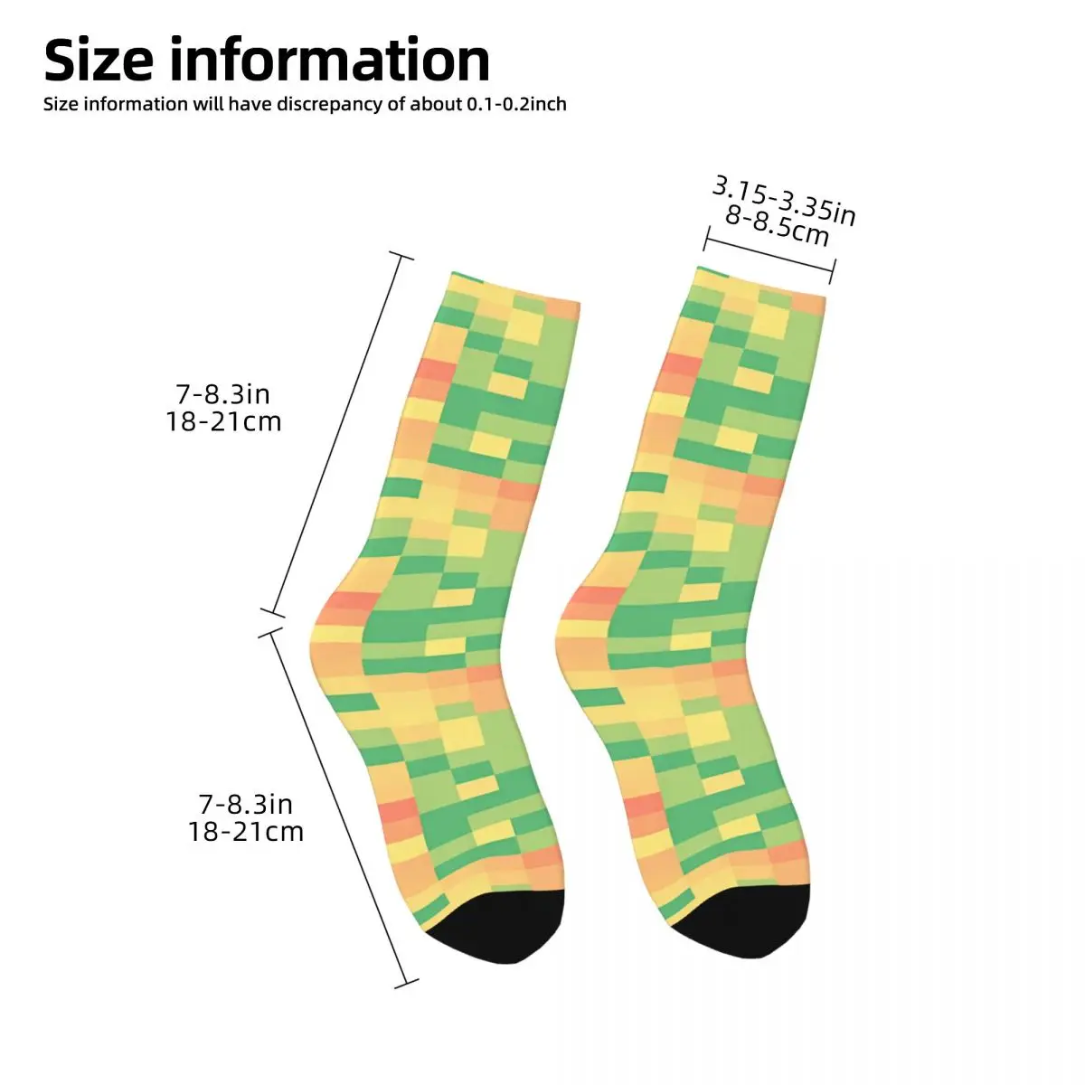 Retro Bioinformatics Heatmap Pattern Men's Socks Science Chemistry Pattern Unisex Harajuku Seamless Printed Happy Crew Sock Gift