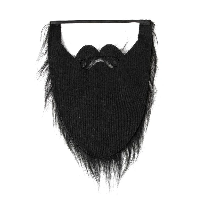 652F 1/4Pcs Fake Beard Costume Halloween Mustache Costume Cosplay Costume Beard Festival Party Supplies for Kids Adults Gift