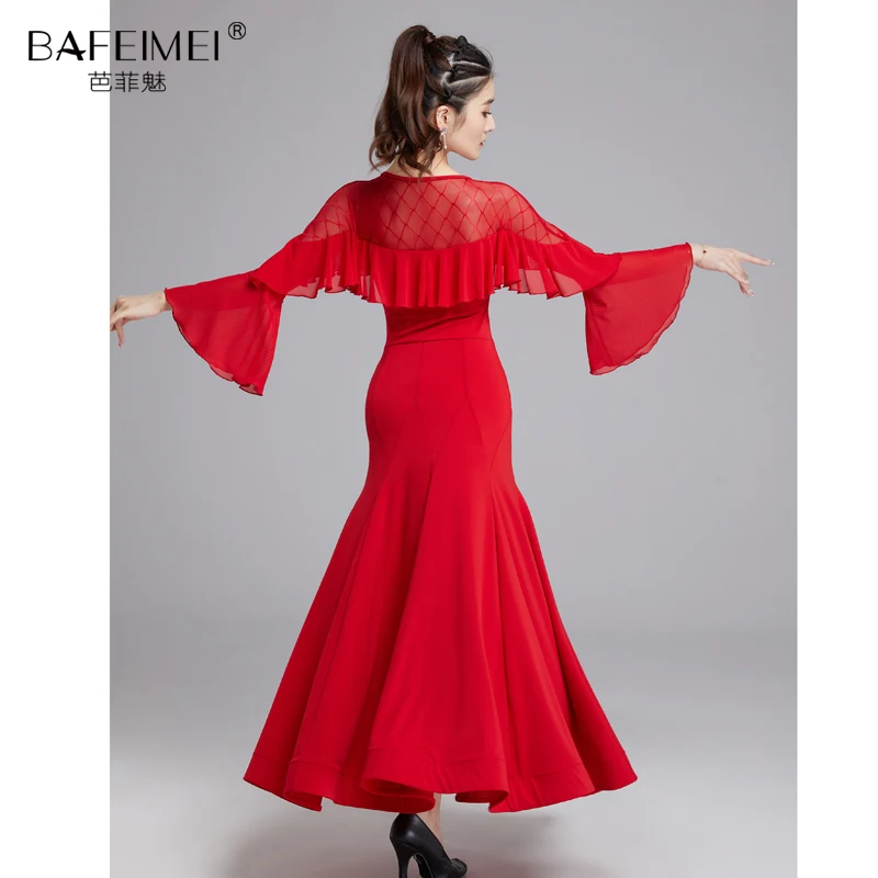 2022 Newest Ballroom Dance Competition Dress Ballroom Waltz Dresses Standard Women Dress 9023