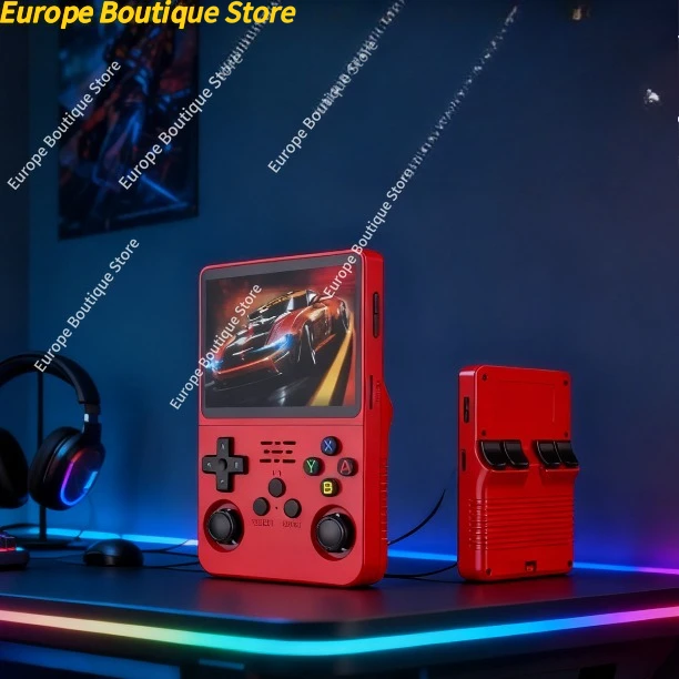 R36S ريترو وحدة تحكم ألعاب فيديو محمولة نظام لينكس 3.5 بوصة IPS شاشة R35s Pro مشغل فيديو جيب محمول 128 جيجابايت ألعاب #1