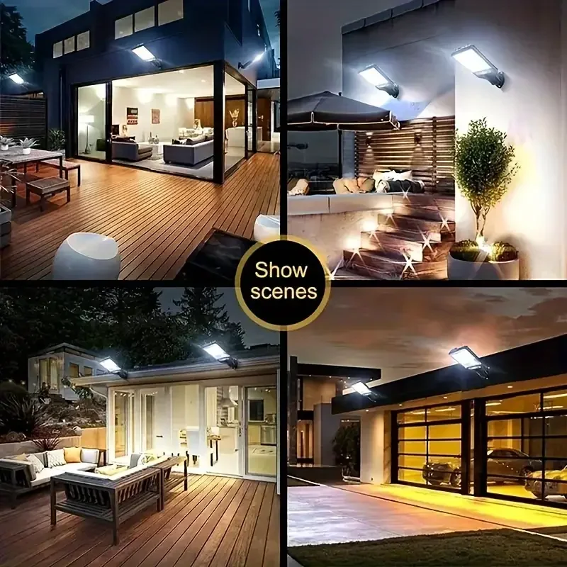 Solar Street Lights Outdoor Waterproof Human Body Sensing Courtyard Garden Wall Household Lights Rural Road Lighting Wall Lights image 4