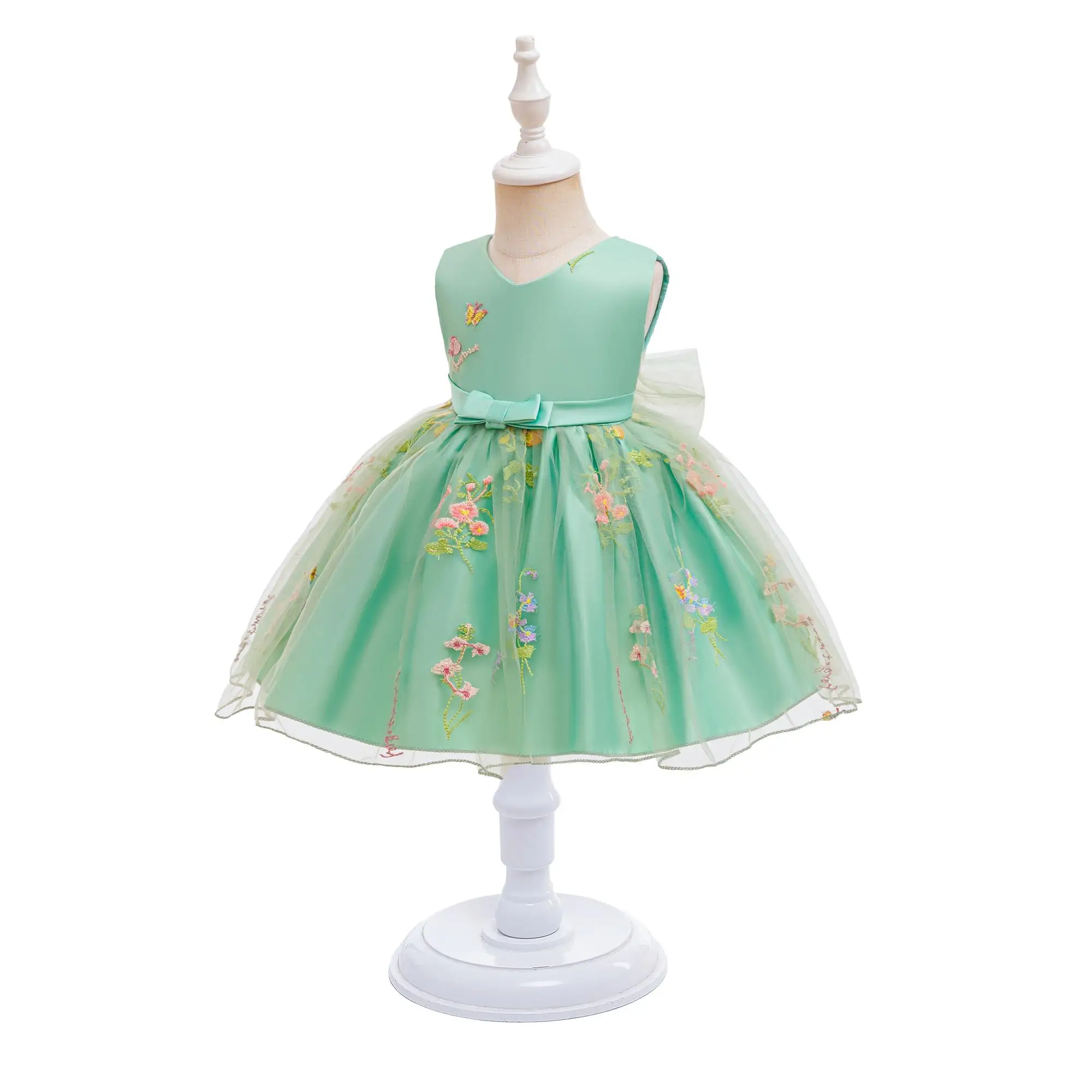 Babykleidung für Mädchen zum 1. Geburtstag, Partykleider, ärmelloses Mesh-Prinzessinnenkleid für Kleinkinder, Sommer-Hochzeitskleid, 3–24 Monate – Detail 20