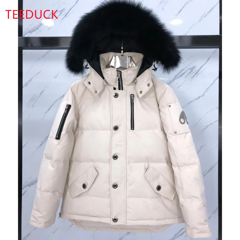 06 Canadian Brand Men's Down Jacket Coat Parka Expedition White Goose Down Waterproof Male Hooded Coat Jackets Thick down jacket