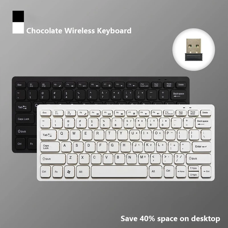 2.4G Wireless Keyboard Set Small Mini Portable Desktop Computer Laptop Computer Office Keyboard Manufacturers Keyboard