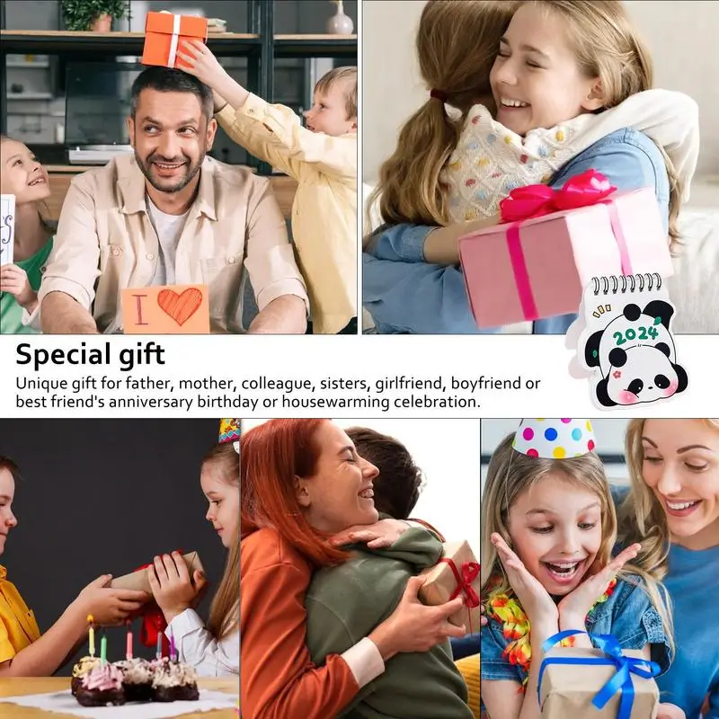 Mini Calendar 2024 18 Months From June 2023 Dec 2024 Small Calendar Portable Cute Pandas Planning Organizing Daily Scheduler For