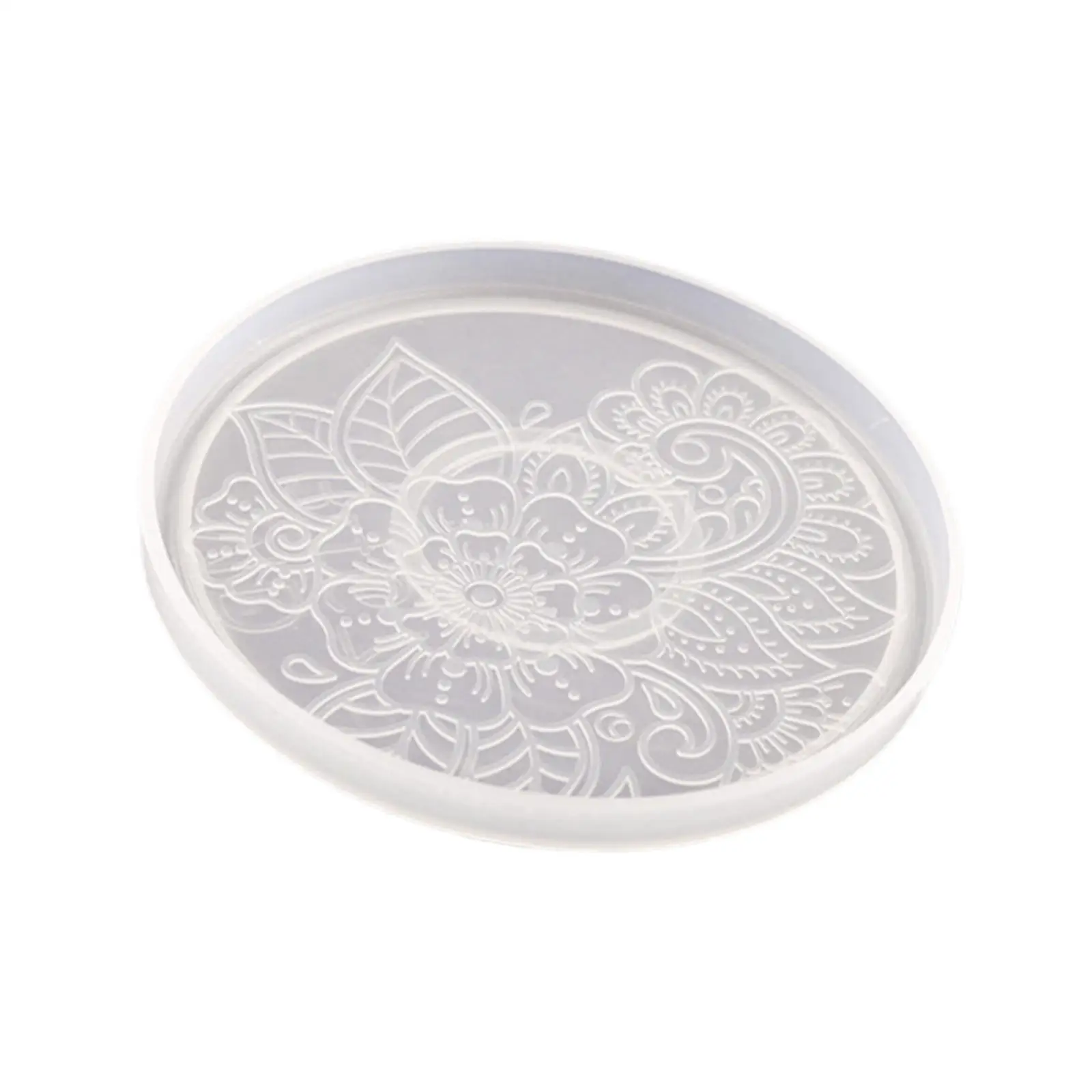 Silicone Mold for Resin Coaster Making Round Cup Mat Tray Craft Decor Ornament Artwork Home Table Wedding Party Gift