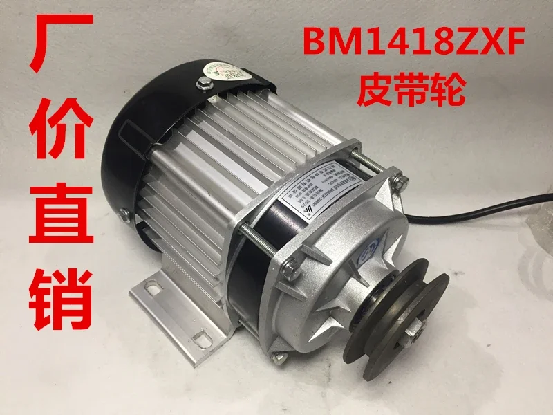 

Permanent Magnet DC Speed Reduction Brushless Pulley Motor BM1418ZXF48V350W 500W 650W 750W Electric Tricycle