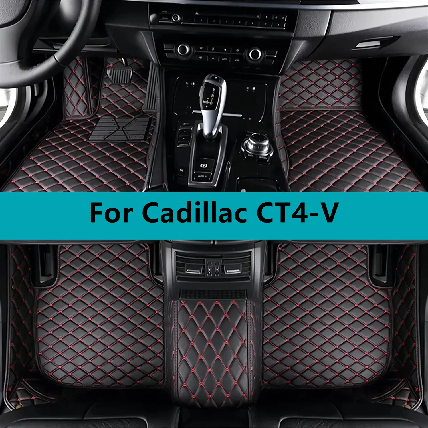 

Car Floor Mats For Cadillac CT4-V 2022 2023 2024 2025 2026 2027 Leather Floor Mats For Cars Mats Carpets Interior Accessories