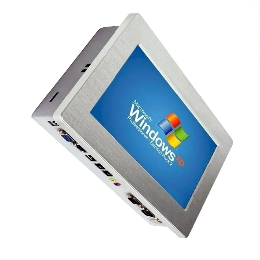 10.1 inch Industrial Touch Panel PC All In One PC with 9-25V DC and 2 x RS 232 and High Resolution 1024 x 600