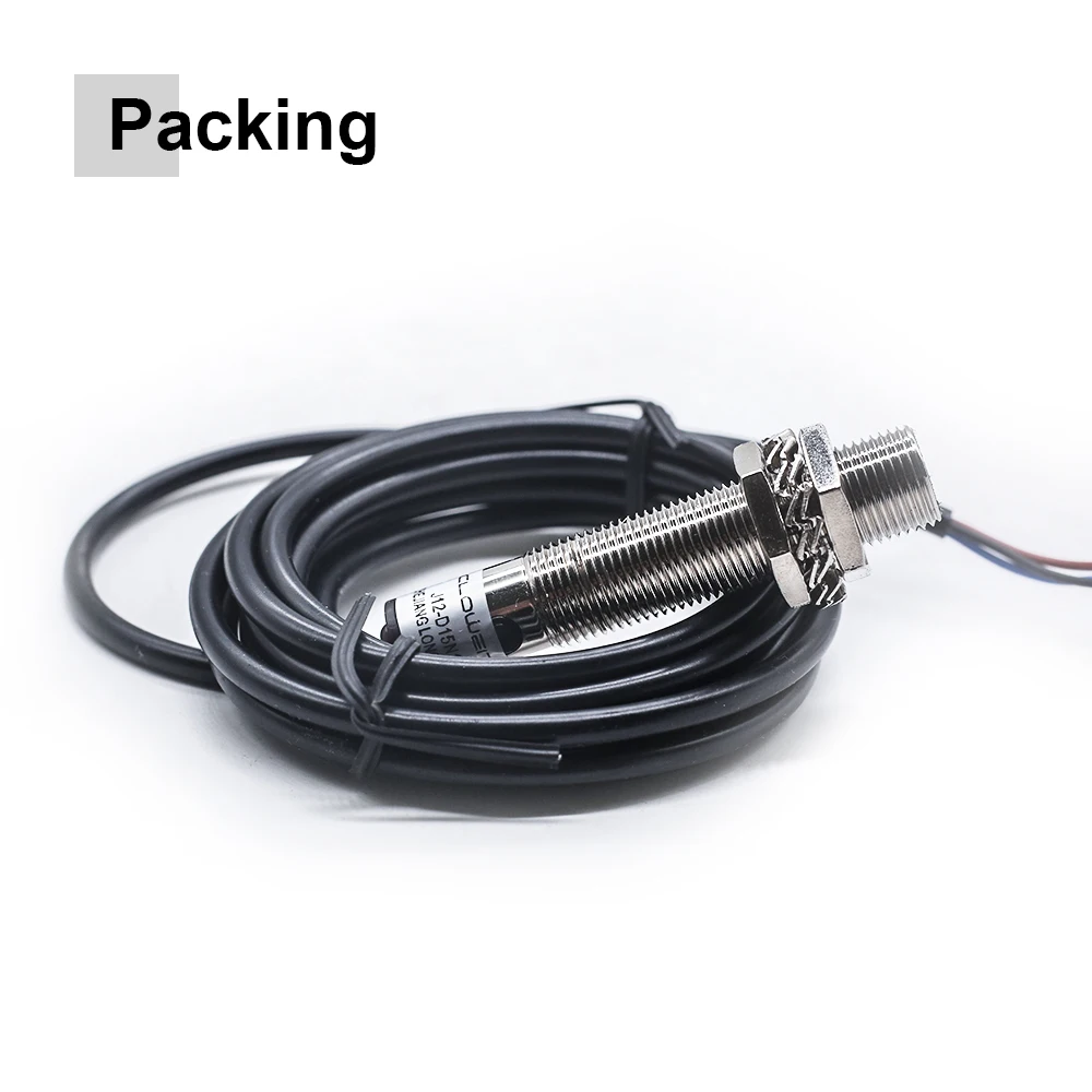 Cloweit M12 30cm Laser Detect Narrow Space Workable Diffuse Photoelectric Sensor Proximity Switch J12-D