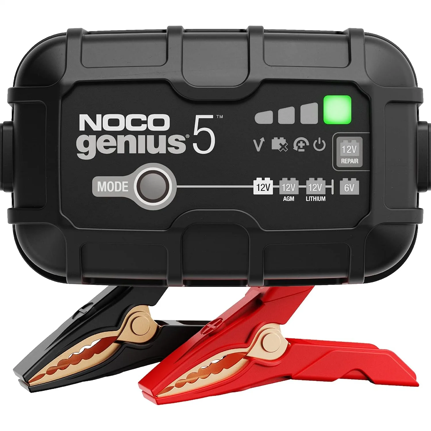 

NOCO GENIUS5 5A 6V/12V Smart Battery Charger Maintainer Trickle Charger with Desulfator for Lead-Acid & Lithium Batteries