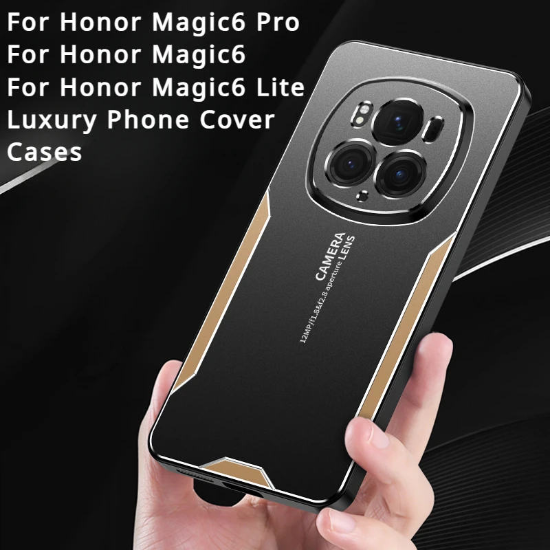 Honor Magic 6 PRO Magic6 Case Luxury Laser Carving Metal Shockproof Aluminium Alloy Cover For Huawei Honor Magic 6 Lite Cases