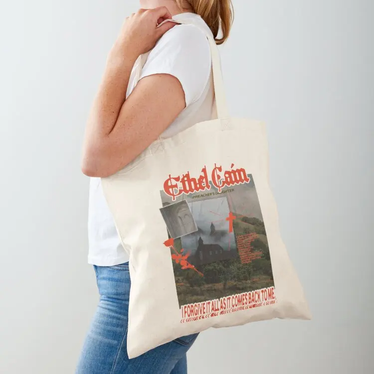 

Ethel Cain Preachers Daughter I Forgive It All Tote Bag tote bag men Gift bag Reusable bags
