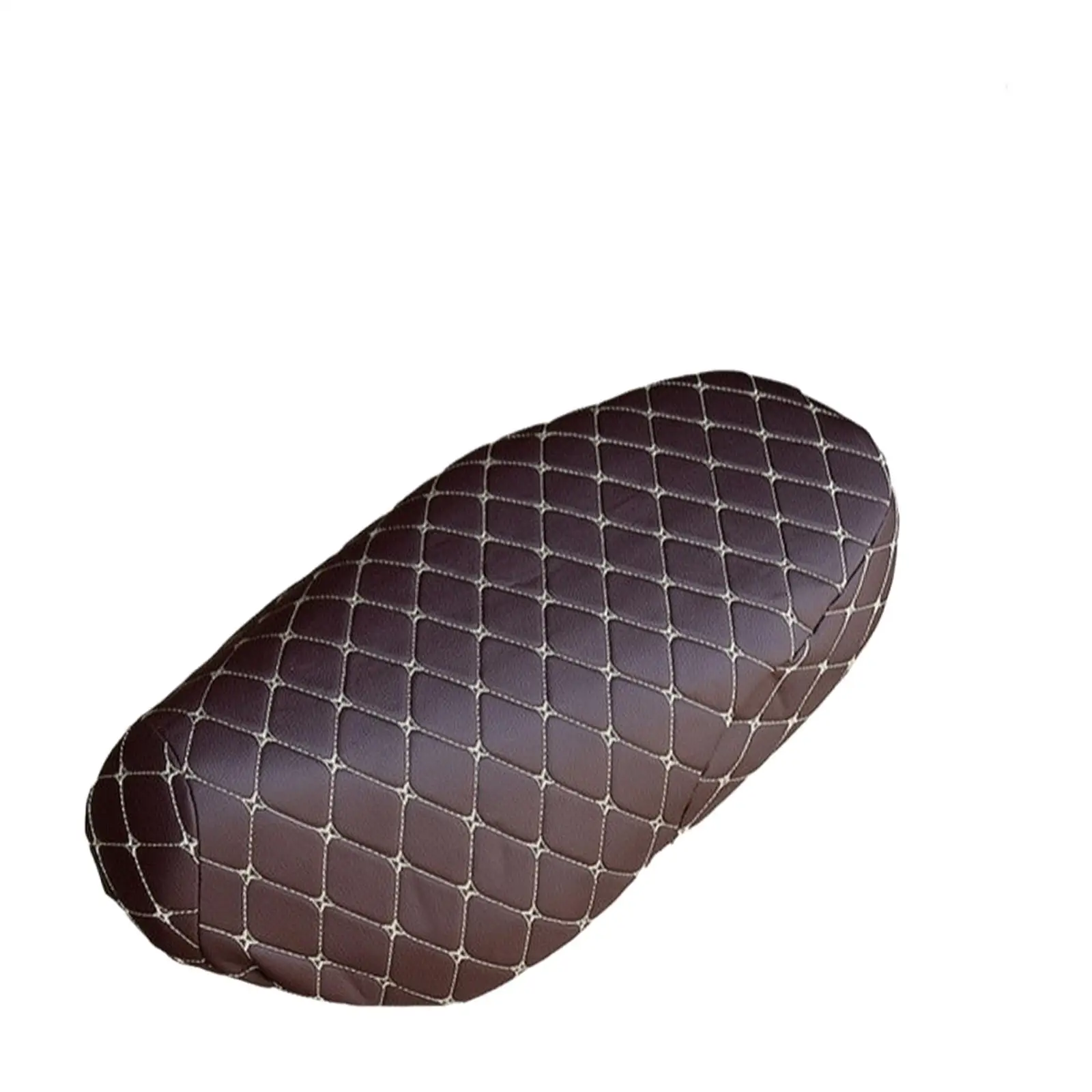 Waterproof Motorcycle for seat Cover Diamond Quilted Artificial Leather Protector for Outdoor Parking Universal Fit