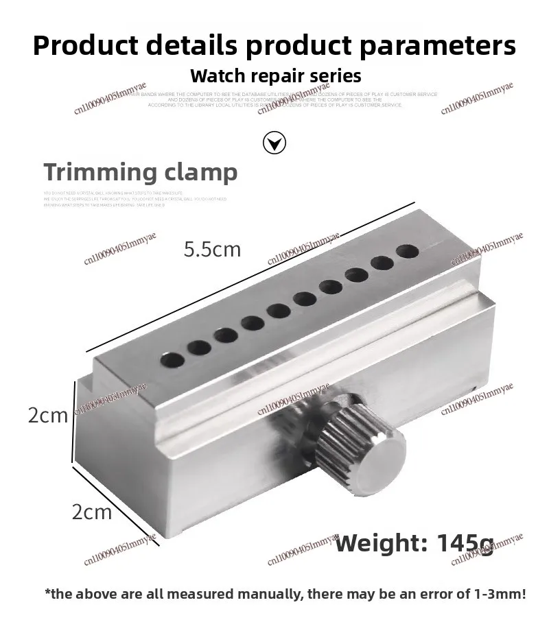 

watch repair tool pointer clamp pin clamp wheel tightener