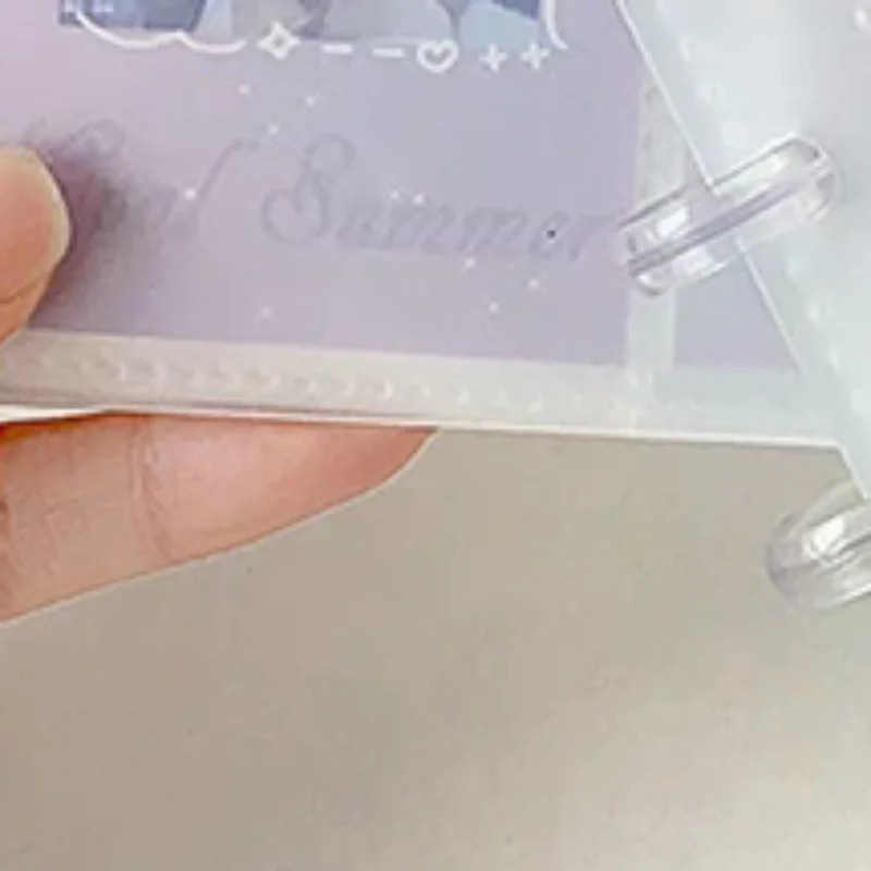 

1Pcs 3Inch Photo Sticker Card Binder INS Style Simple Transparent Life 4 Cut Loose-Leaf Photo Album Commemorative Storage Book