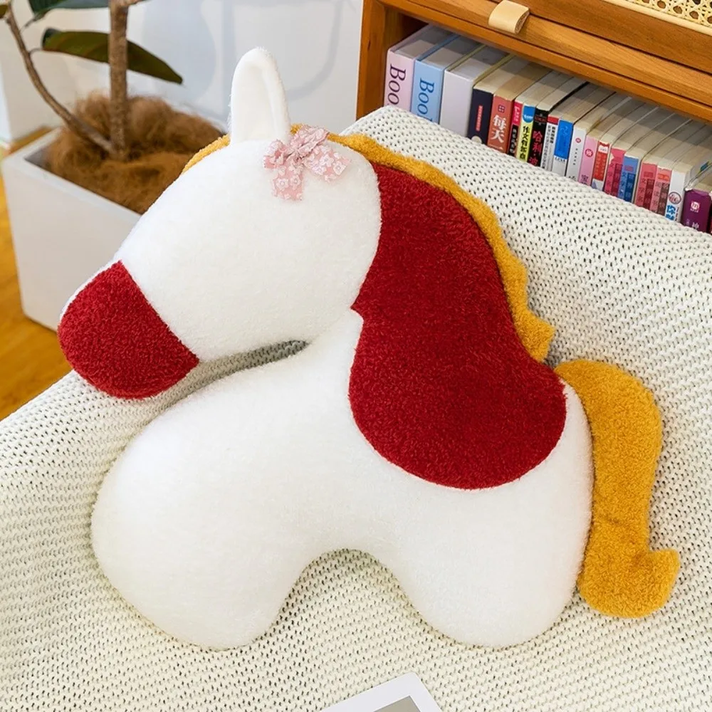 

New Soft Horse Stuffed Animal 2026 Festive Horse Plush Toys Creative New Year Mascot Throw Pillow Collectible