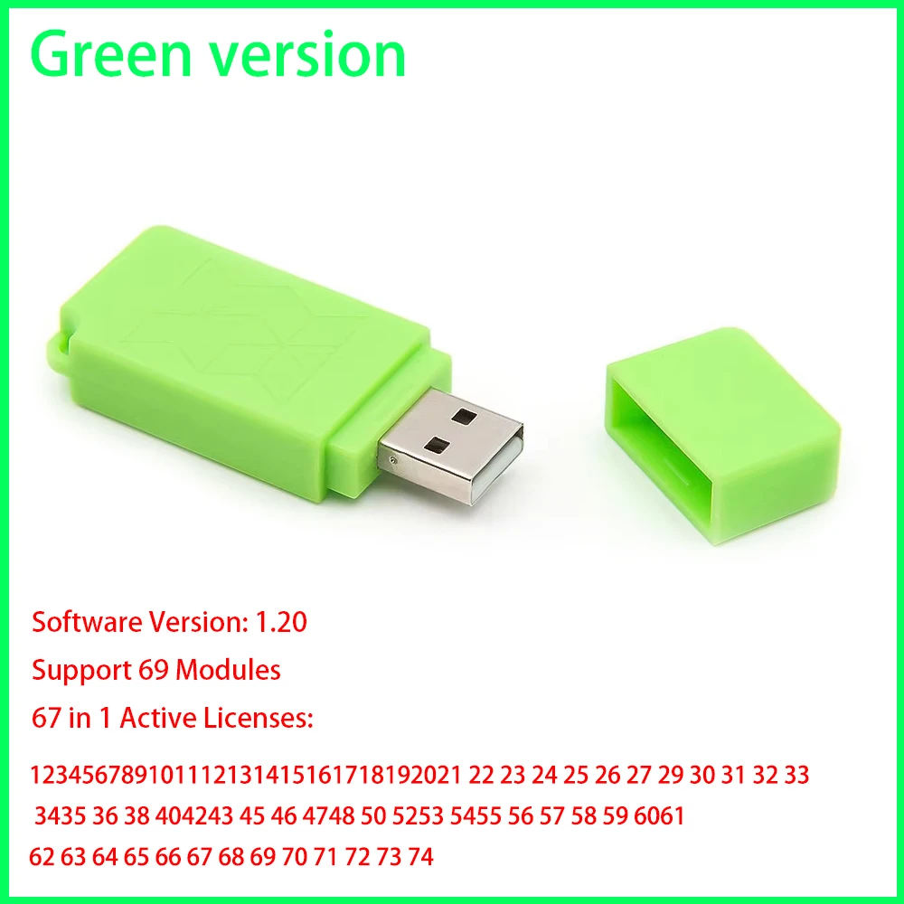 USB Dongle V1.20-67 V1.21-11/14 USB Dongle 67 in 1 Flasher For Many ECU Programmer PCMmaster PCM Tool EEPROM Flasher OBD/Bench/BDM Read Write