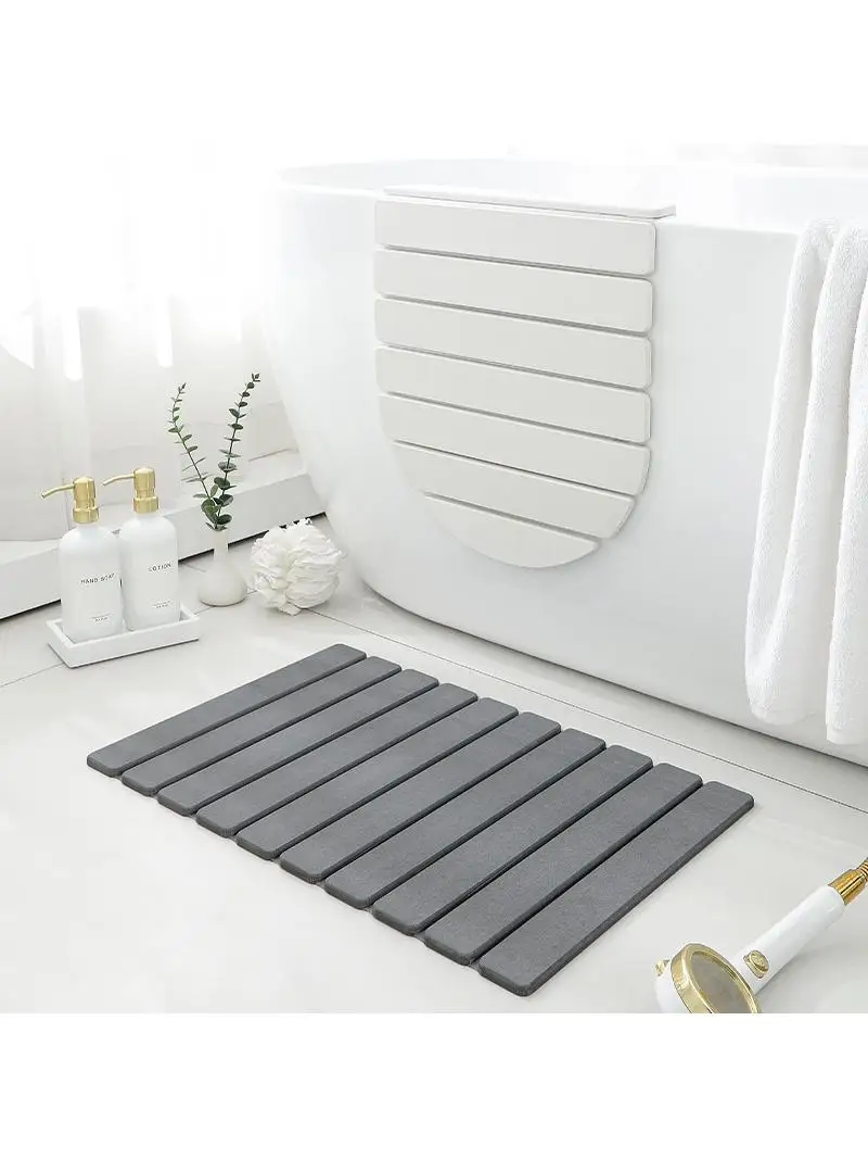 

Silica Clay Bath Mat Hard Silica Mud Staed Storage Batoom Anti-Slip Foot Pad Absorbent Toilet Mat Qui Dry Batoom Rug