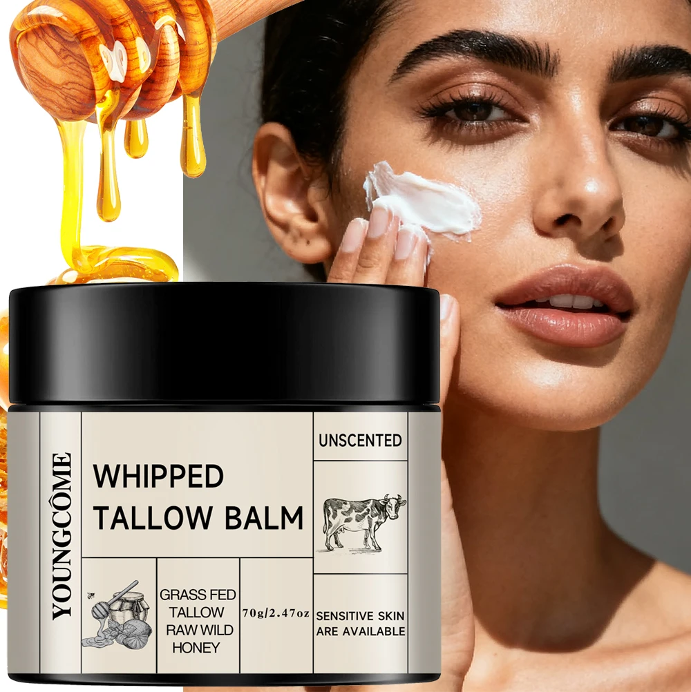 YOUNGCOME Beef Tallow Cream - 40/70g  Natural Moisturizing Barrier Repair Face Balm for Dry Skin  Hot Sale 2025