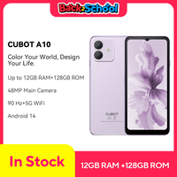 Android Smartphone Cubot A10, 12GB RAM (4GB+8GB), 128GB ROM, Octa-core, 6.56-Inch 90Hz Screen, 5100mAh, 48MP, 5G WiFi, 4G Phone