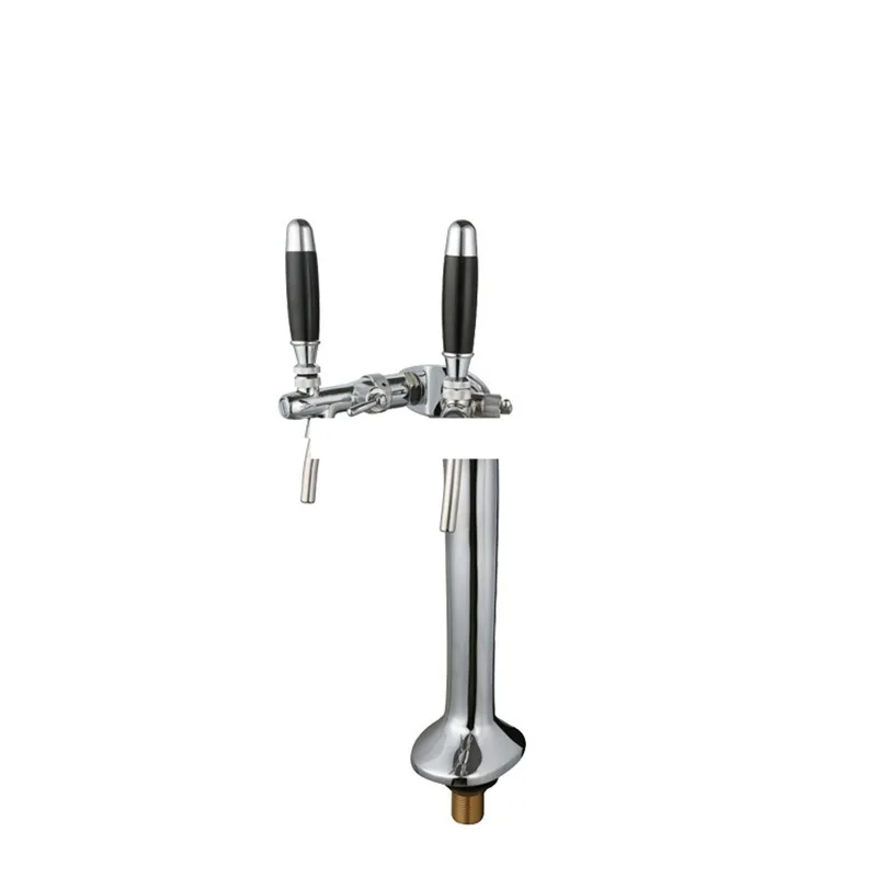 Beer Distribution Equipment Bar Restaurant High-end 304 Stainless Steel Color Double Hole Serpentine Tower