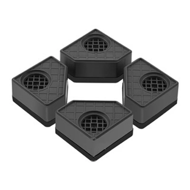 4 قطعة ارتفاع الغسالة زيادة منصات مكافحة منصات الصامت زلق رفع حصيرة الثلاجة مجفف حامل داعم 4.5 سنتيمتر