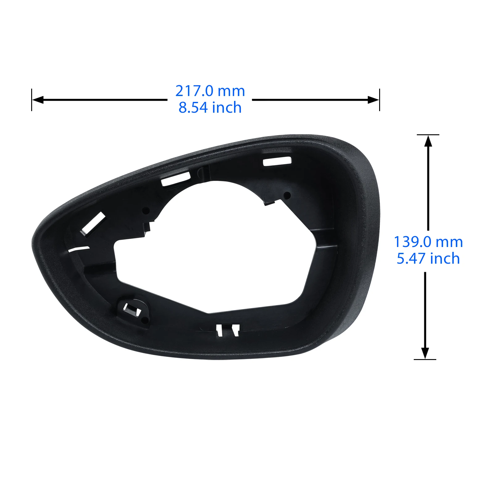 Left Side Door Rearview Wing Mirror Glass Cover Frame For Ford Fiesta VII MK7 2008-17