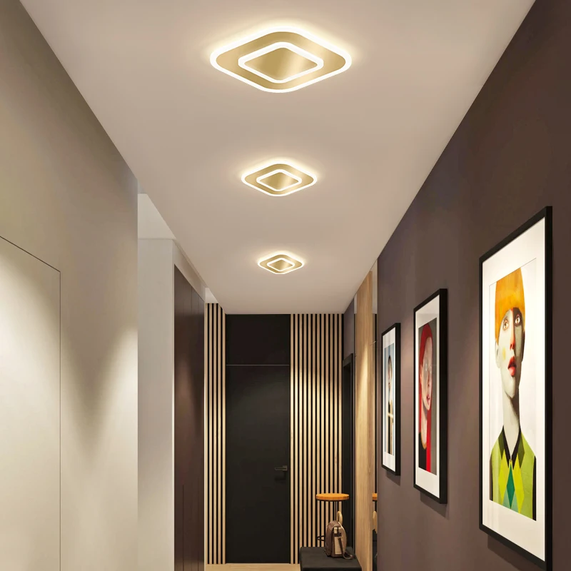 Mini Acrylic LED Ceiling Lamp For Aisle Porch Kitchen Bedroom Hotel Restaurant Corridor Dining Room Gallery Villa Indoor Light